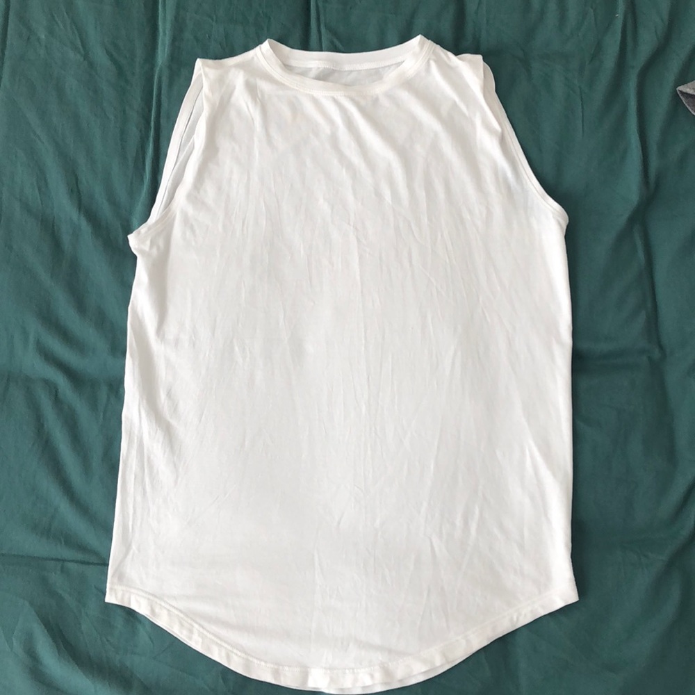 White Lululemon muscle tank - medium